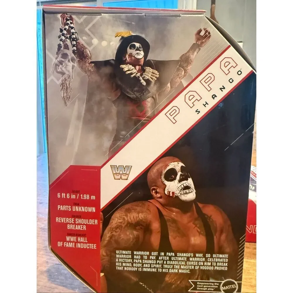 WWE Ultimate Edition Papa Shango Action Figure – Mattel – Multiple Heads & Acces
